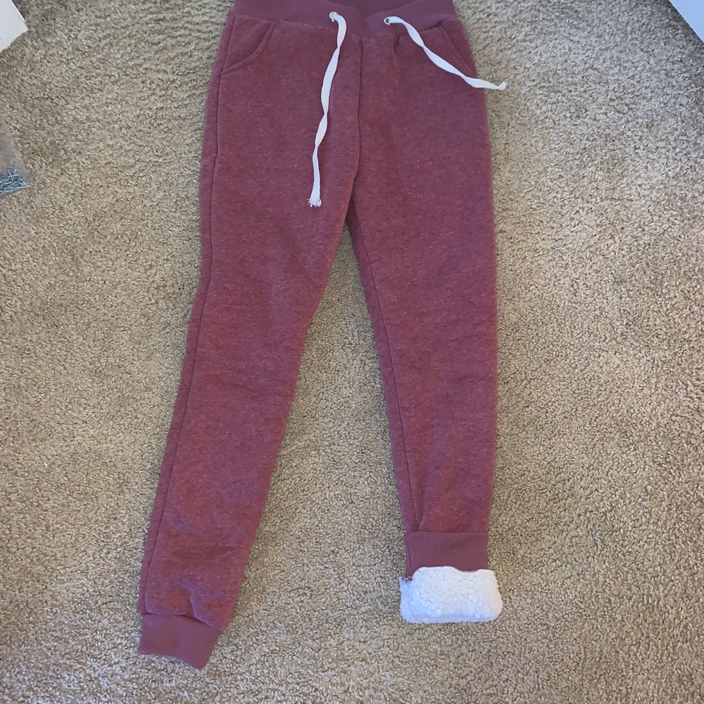 Fuzzy sweatpants!